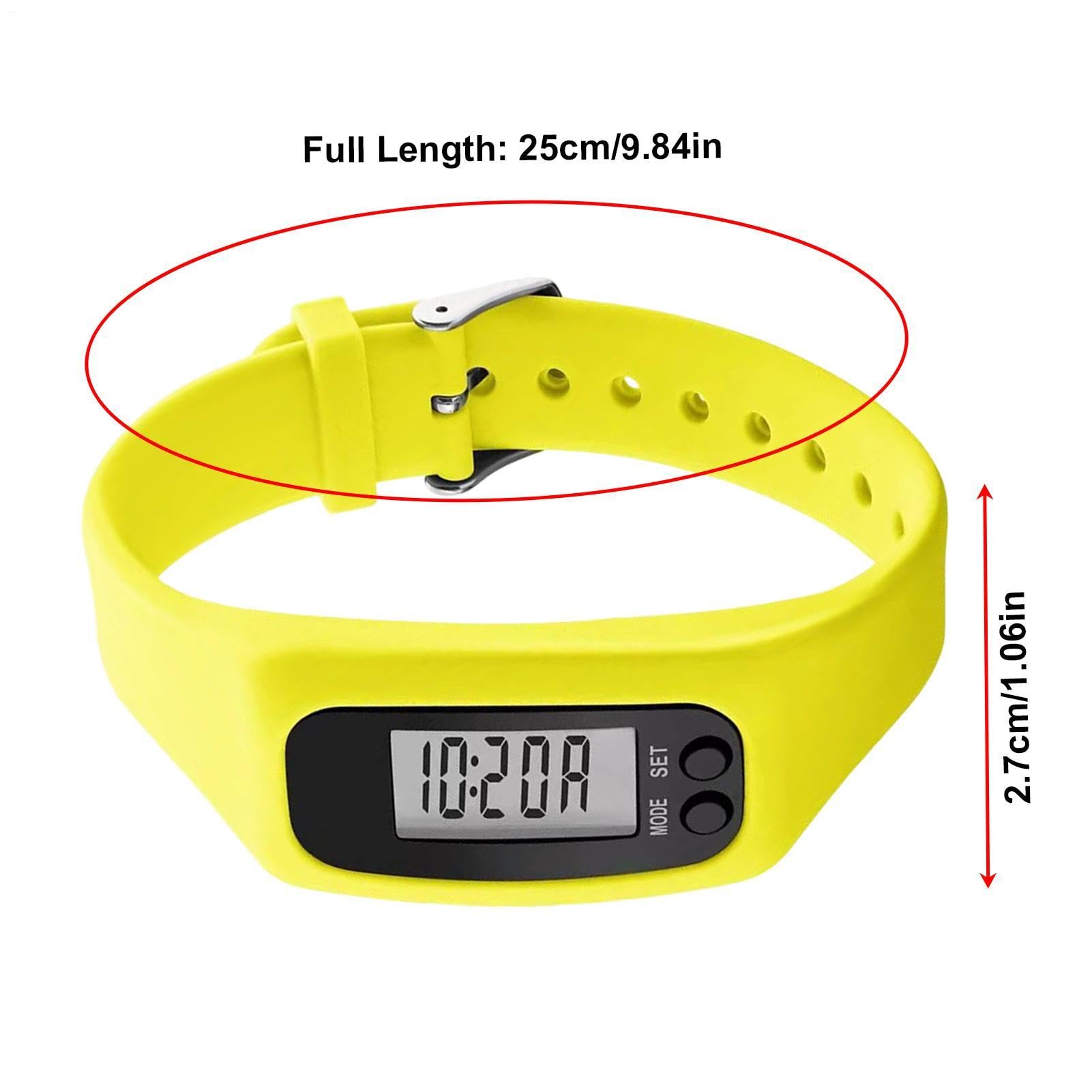 Montre compteur de pas pour femme – Enregistrement du kilométrage – Moniteur de kilométrage – Pour homme et adulte, coureur, athlète, marche, course, exercice, maison, bureau, salle de sport