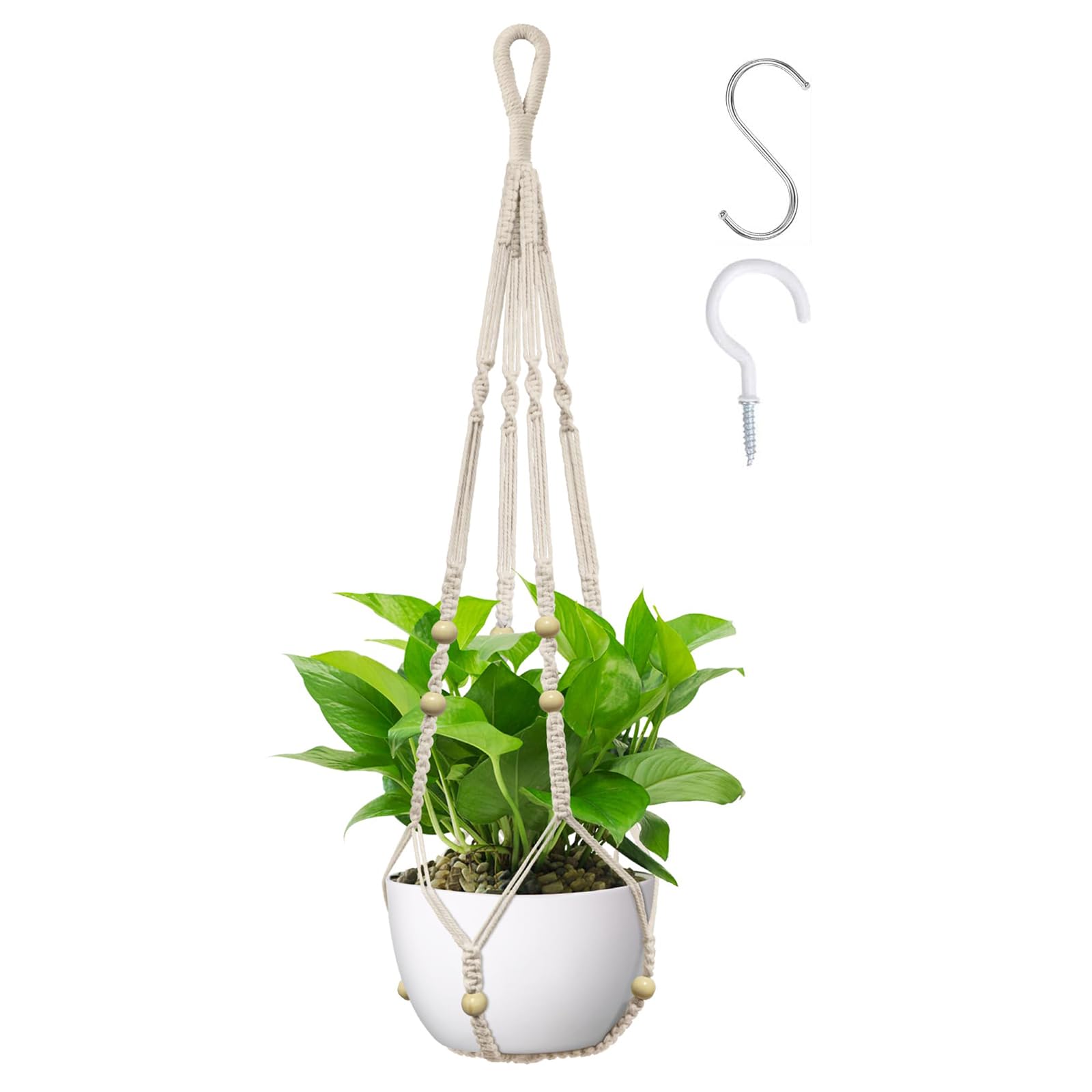 suspension plante macramé