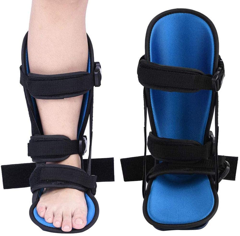 Soporte De Fijación De Férula para Fascitis Plantar, Soporte De Ortesis De Caída De Pie con Alfombrilla Antideslizante, Herramienta De Recuperación De Fractura