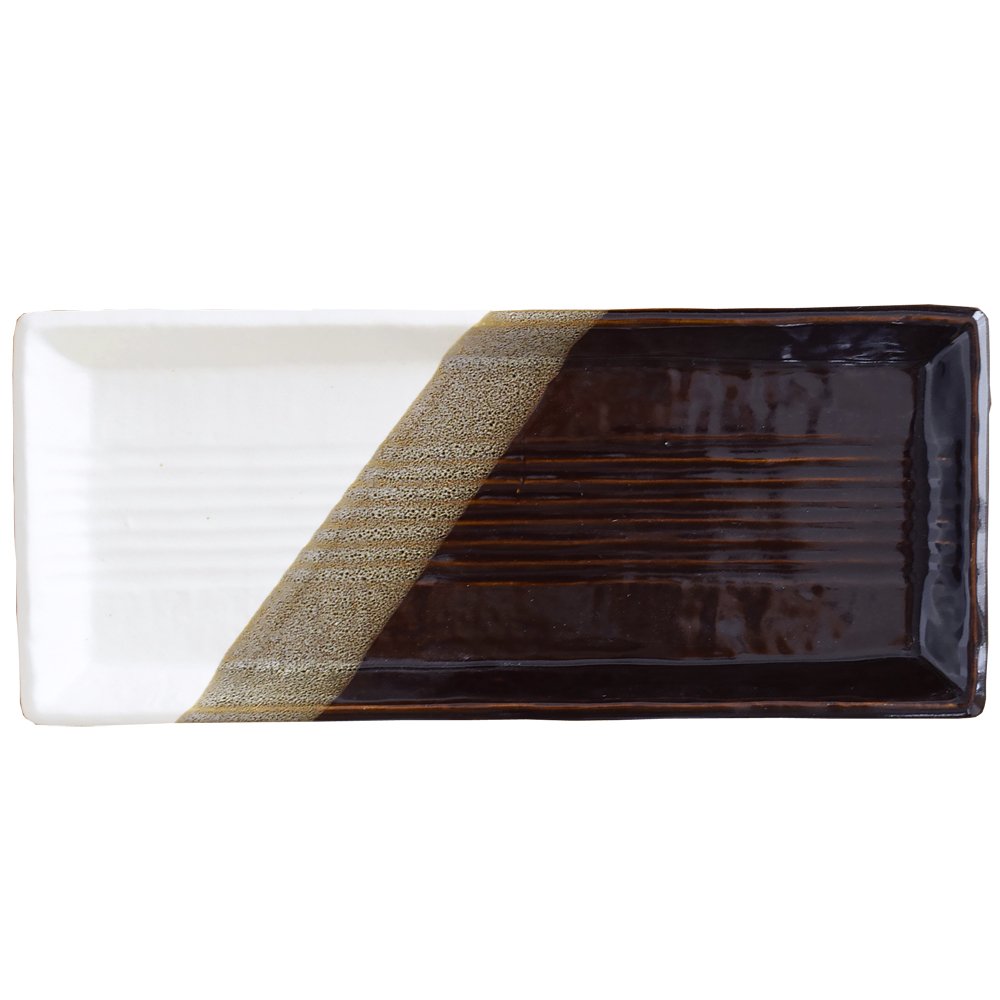 Tri-Color Rectangular Dinnerware Plate