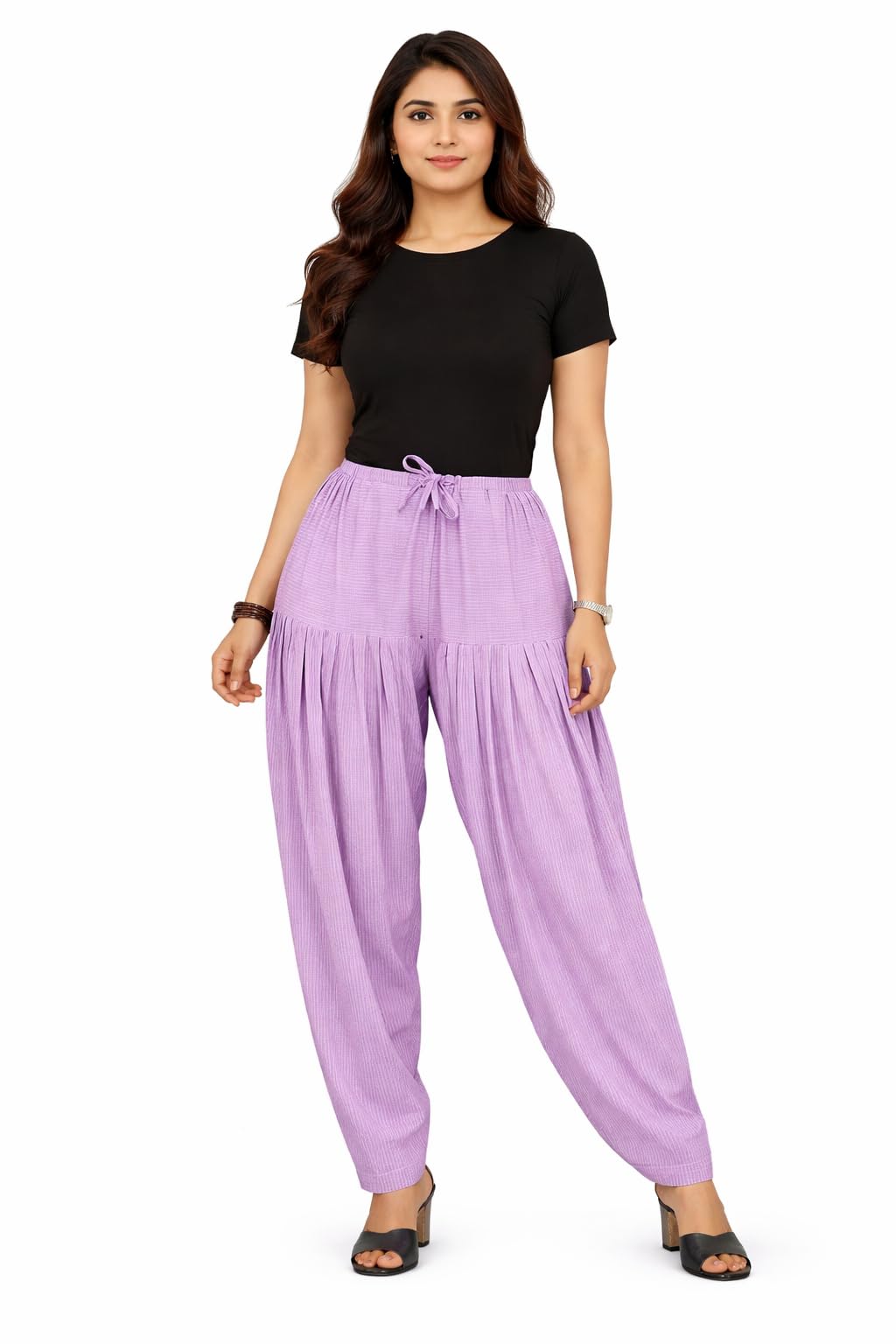 white tulips Women’s Dora Print Patiala Salwar - Free Size Semi Patiala Pants (Printed) | Dora Printed Semi Patiala Salwar - Free Size, Bottom Wear for Kurtis | Multicolor-picture-42