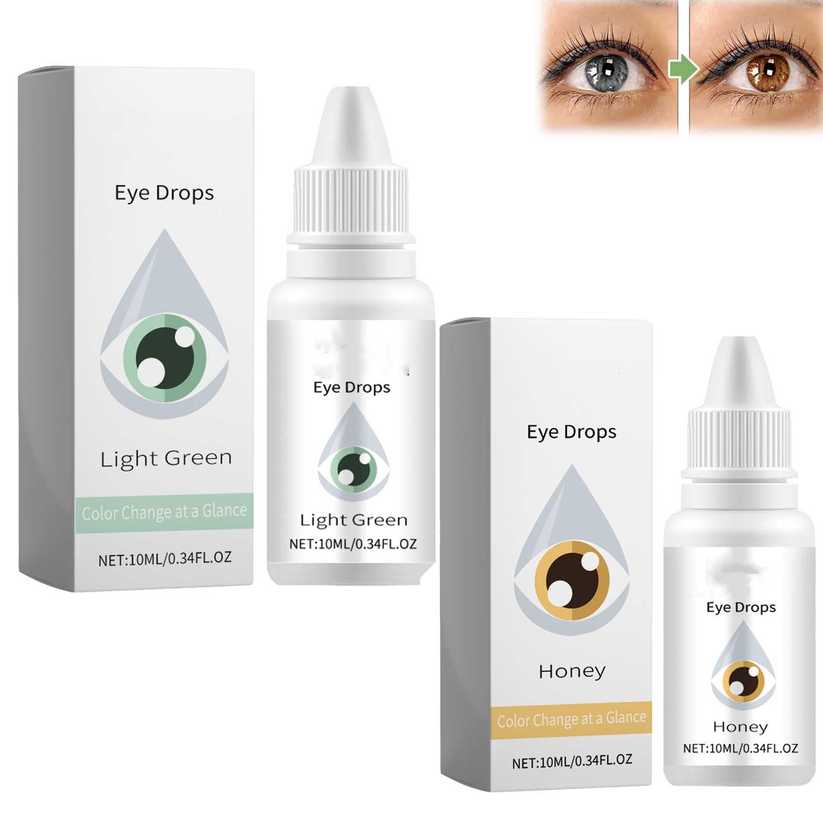 IrisInk Eye Drops,IrisInk PRO Eye Drops,Eye Color Changing Drops,Change Eye Color Drops,Color Changing Eye Drops,Change Eye Color,IrisInk Eye Color Changing Drops (Honey Green)
