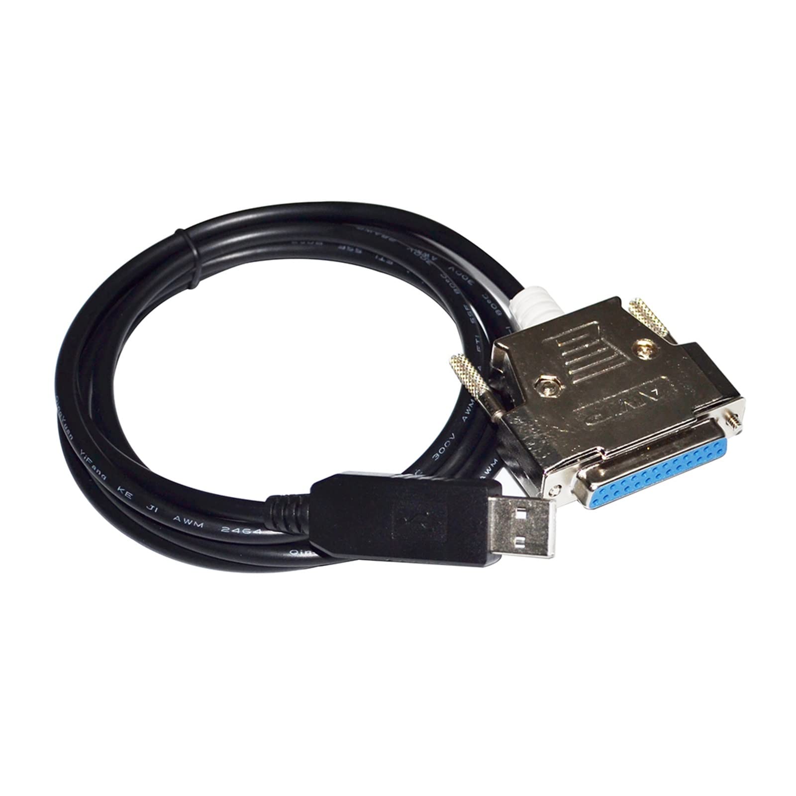 FT232RL CHIP USB RS232 a D-SUB 25P DB25 femmina/maschio, cavo di comunicazione seriale adatto per Explorer a PC (1,8 m, USB a DB25 femmina)