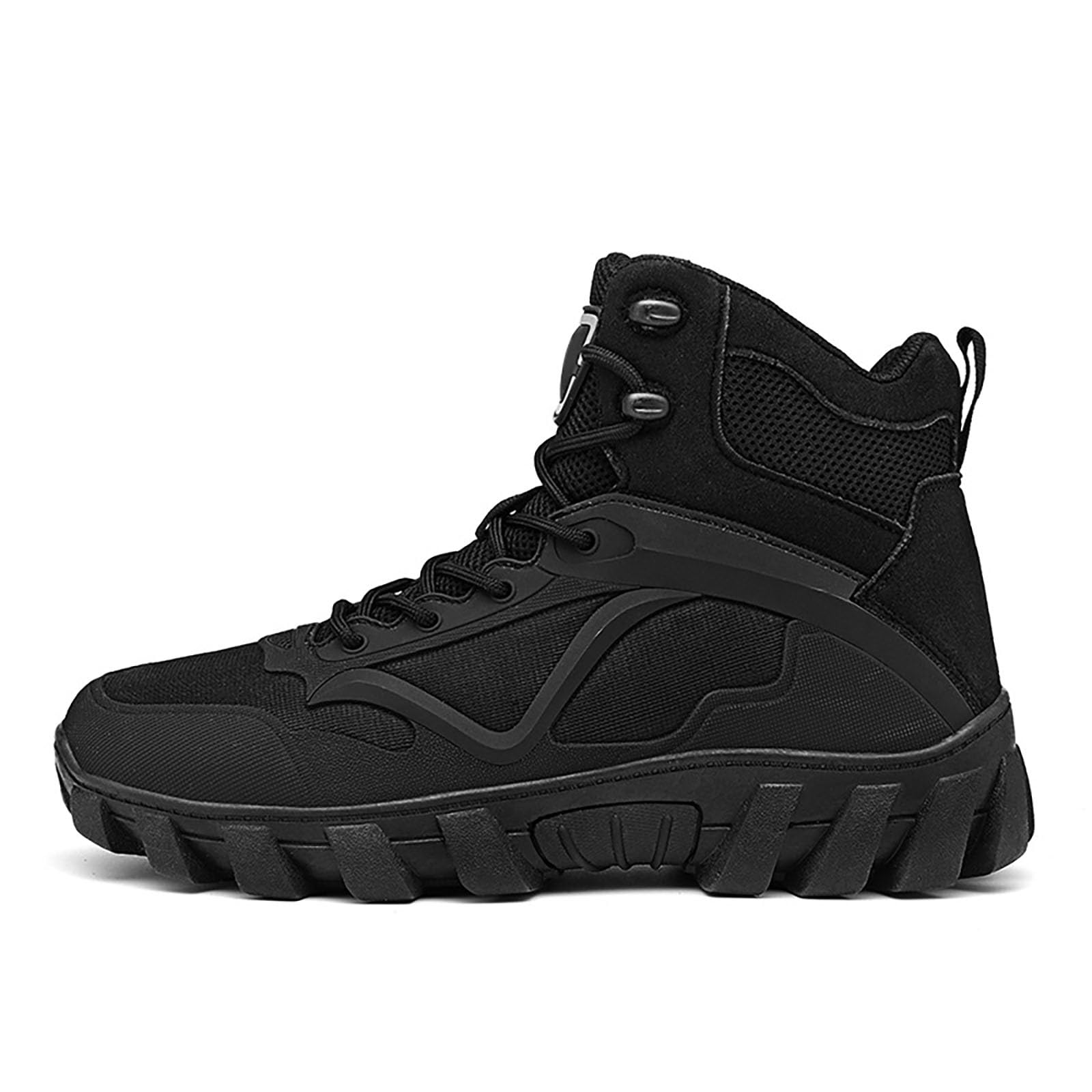 Herren Stiefel Sommer Leder, Wanderstiefel Rutschfest Outdoor Schuhe
