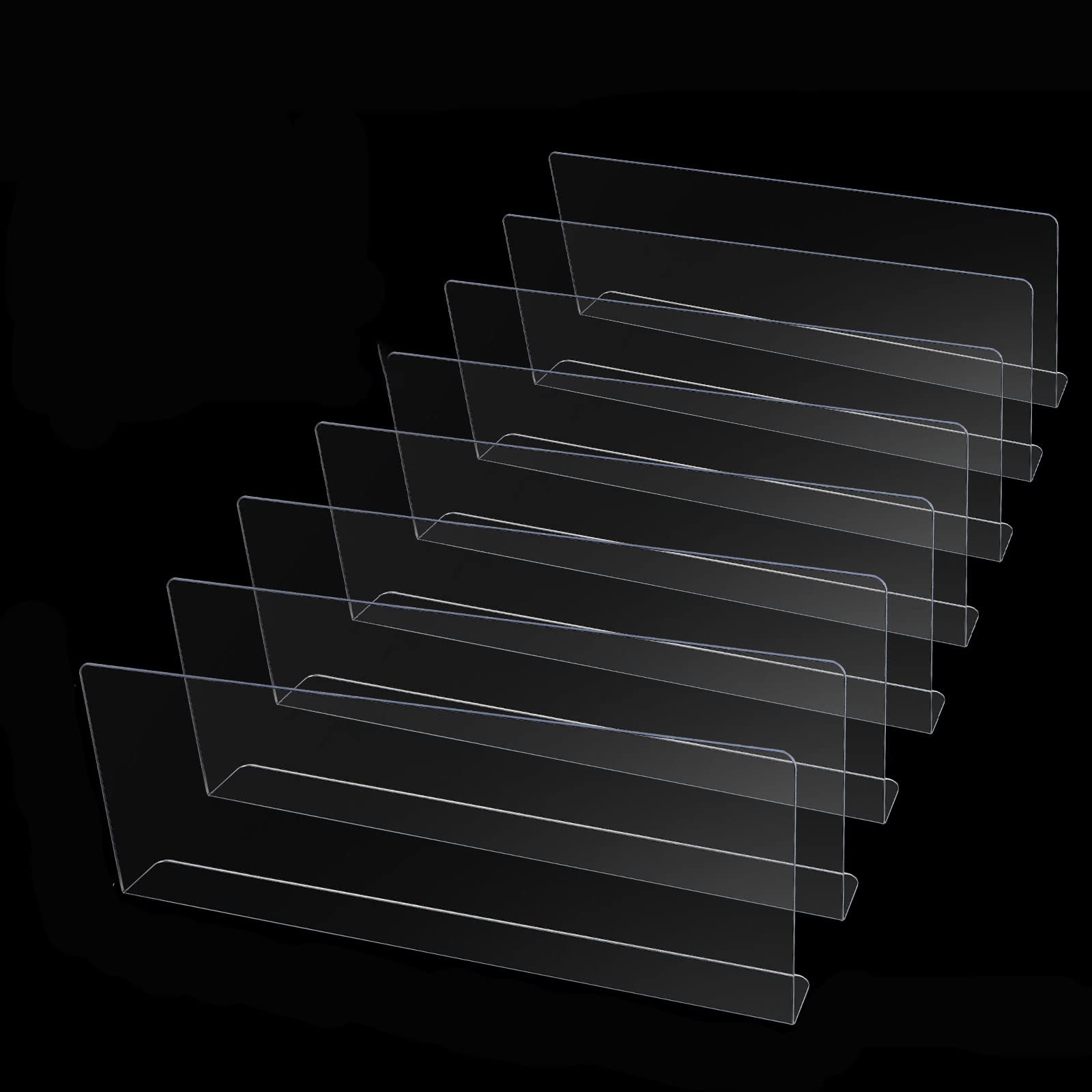 8PCS Under Bed Blocker for Pets, Clear Toy Blocker for Under Couch, Stop Pets Toys Going Under Furniture Bed or Sofa Couch, Gap Bumper for Under Bed