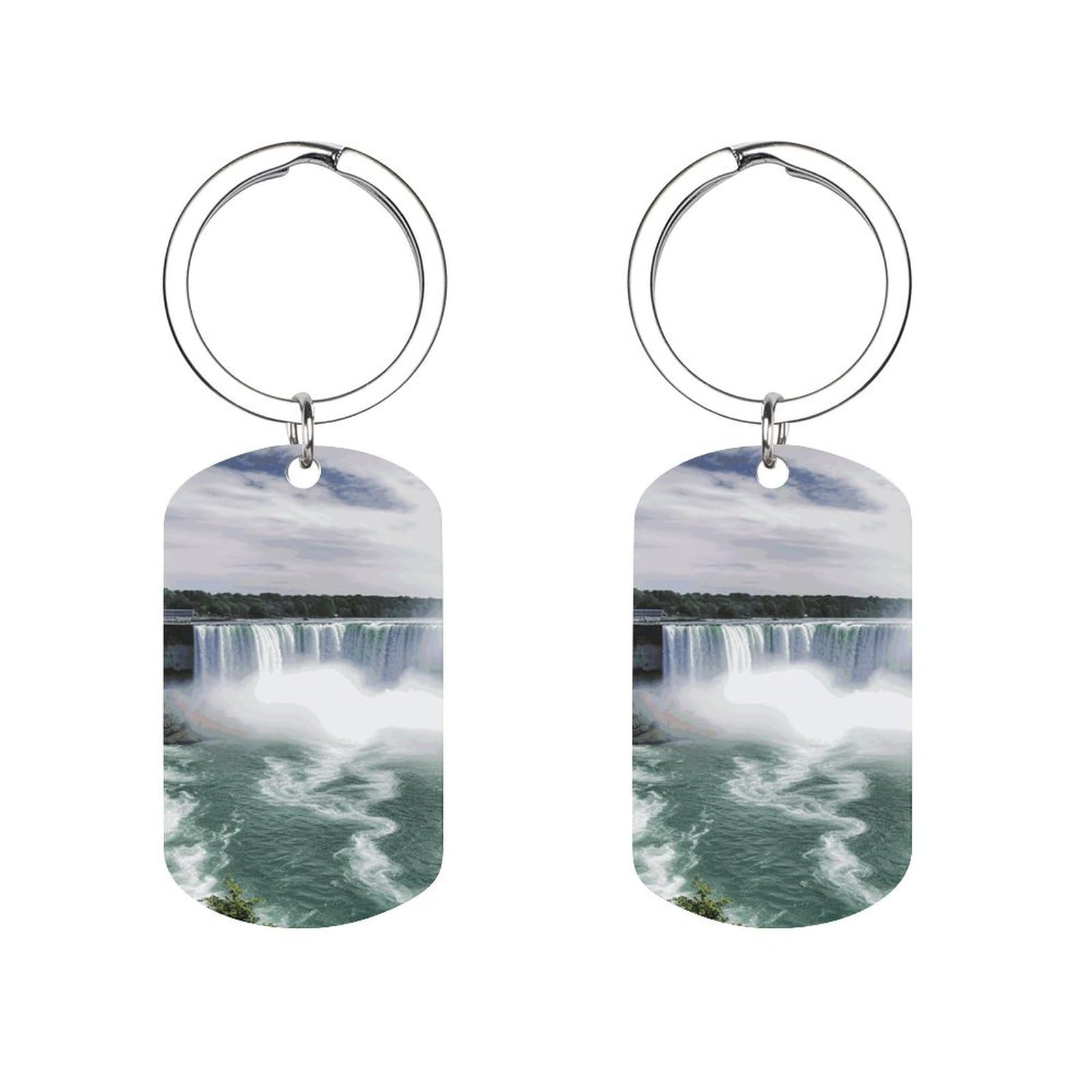 LMHLDSC Metal Keychains Key Chain Niagara Falls Keyring Stylish Charm, for Keys, Bags, And Everyday Use, Niagara Falls, 5x2.8cm
