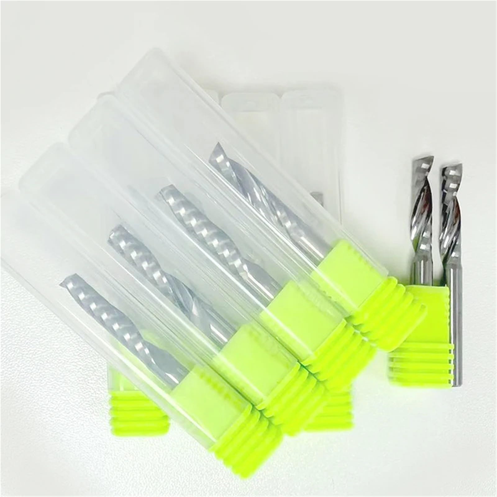 Lot de 10 fraises à spirales en carbure de tungstène de 3 mm, 4 mm et 6 mm de diamètre for le travail du bois.,Outil de bricolage(6x22mm)