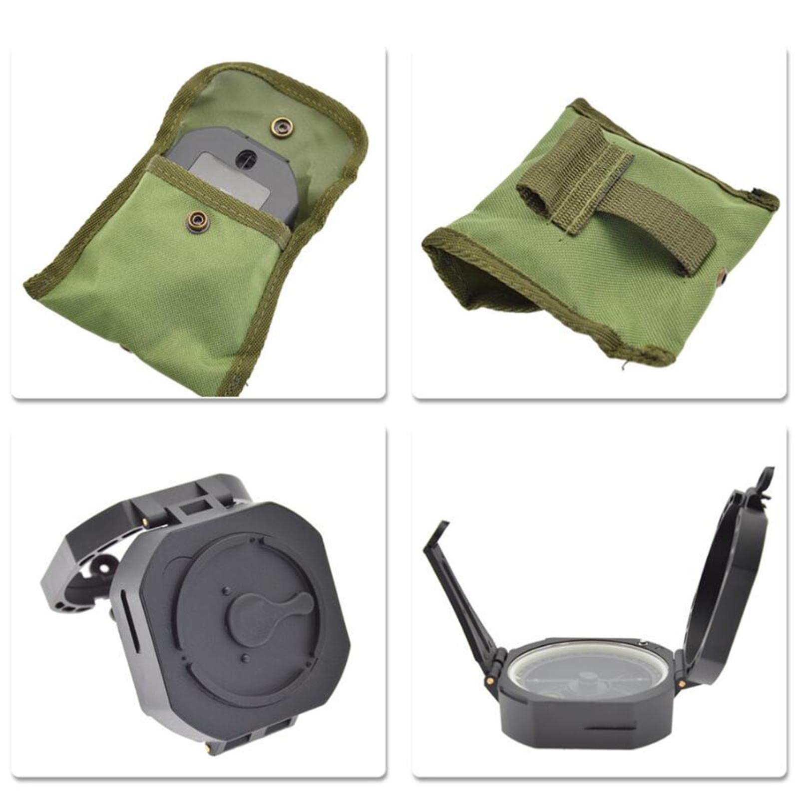 Oshhni Boussole de Camping avec Poche pour La Randonnée et La Géologie