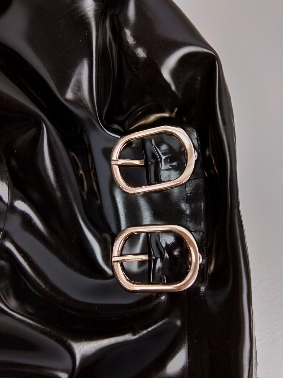 Latex Rubber Full Enclosure Hood Rubber Hood with Eyeshade and Gag mask bondage fetish slave mask