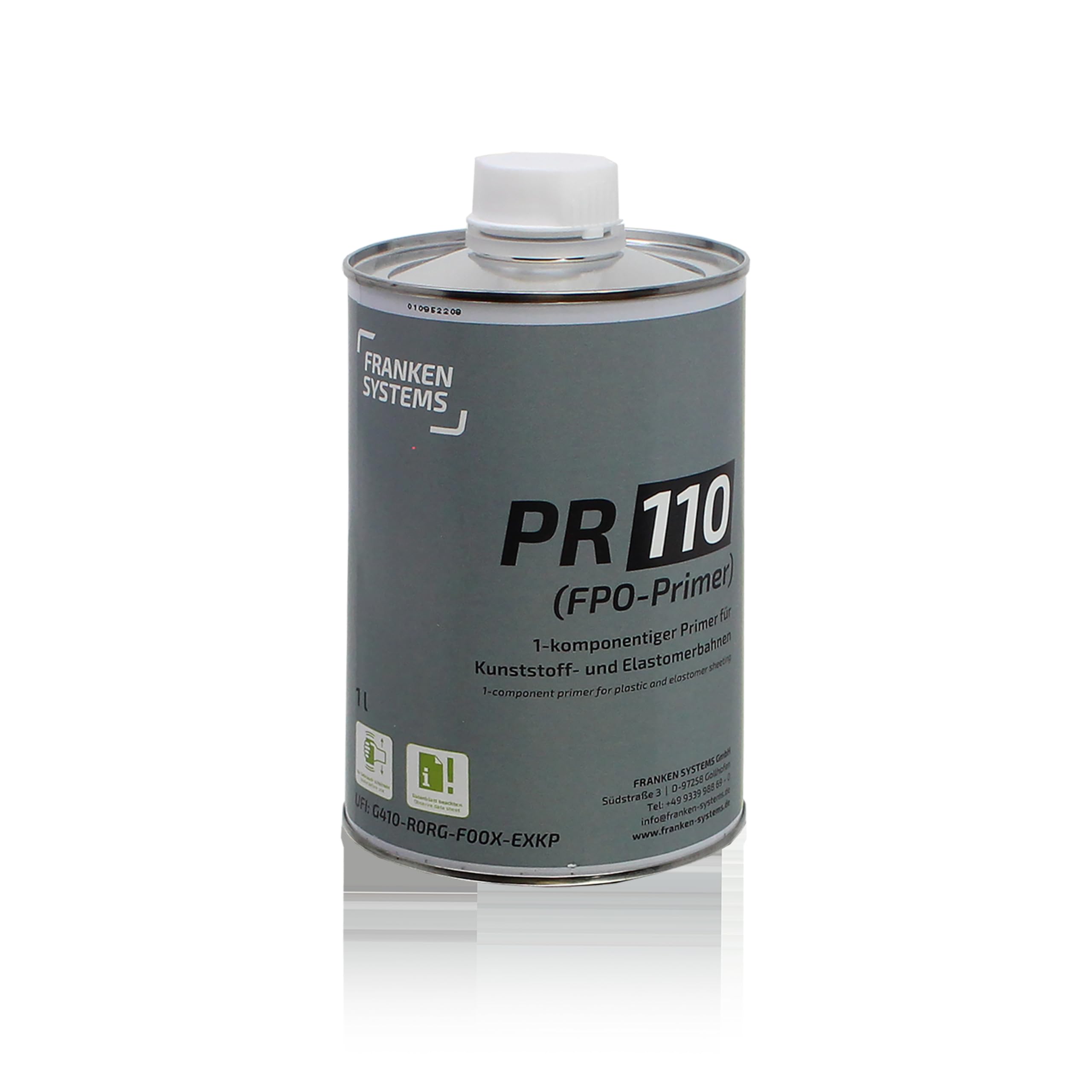 FRANKOLAN ® FPO-Primer/PR 110 - wird als Grundierung für Kunststoff- und Elastomerbahnen eingesetzt zur Vorbereitung für nachfolgende Frankosil 1-K Abdichtungssysteme (1 Liter)