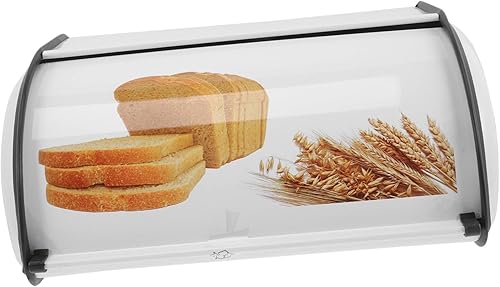 BESTOYARD Caja de pan impresa mostrador de pan contenedor de pan de metal recipiente de pan de cocina contenedor de pan de almacenamiento lata ca