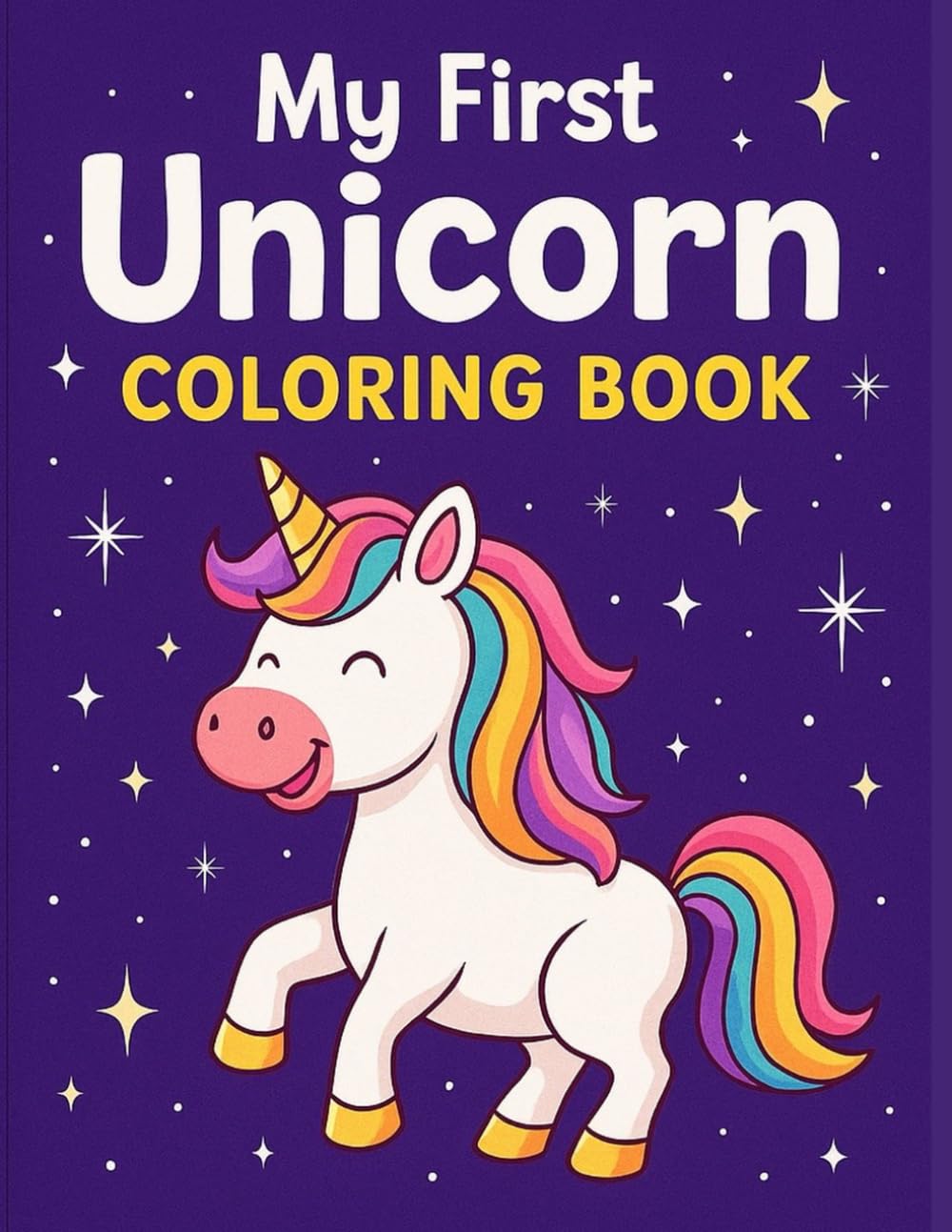 My first Unicorn Coloring Book: Fun and Magical Coloring Pages for Kids ades 4-8