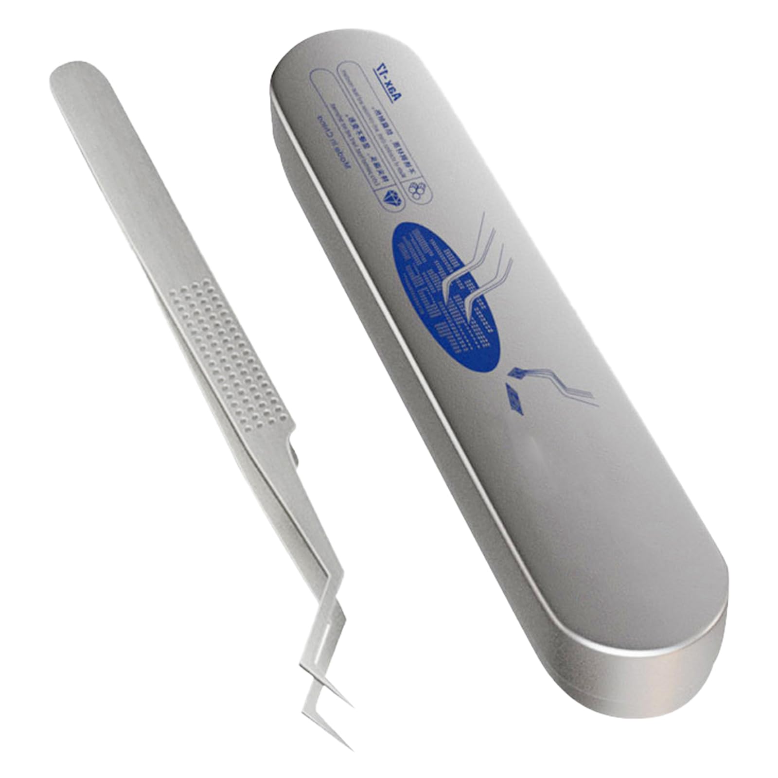 Chip Tin Positioning Tweezers Nonmagnetic Stainless Steel Anticorrosion Solder Electronics Repair Soldering Tweezers Professional Repair