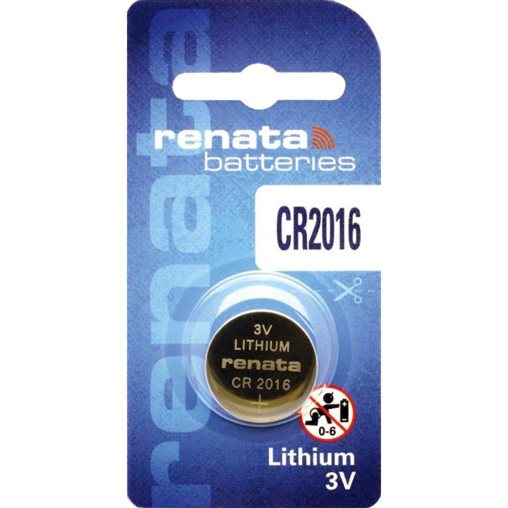 Best Price Square Renata Cr2016 Button Cell Battery 3V / Pack Of 4