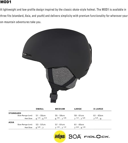 Miniatura 6 de Oakley MOD1 - Casco de esquí para snowboard para hombre y mujer, paquete con botella de agua plegable de diseñador iWear con mosquetón