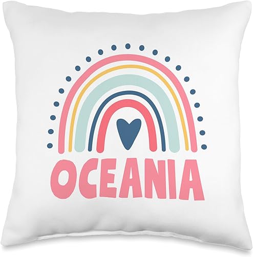 Idea Regalo Personalizzata con Nome Gifts Idea Oceania Name Custom Woman Myth Legend - Almohada para fiesta de cumpleaños, 16 x 16 pulgadas,