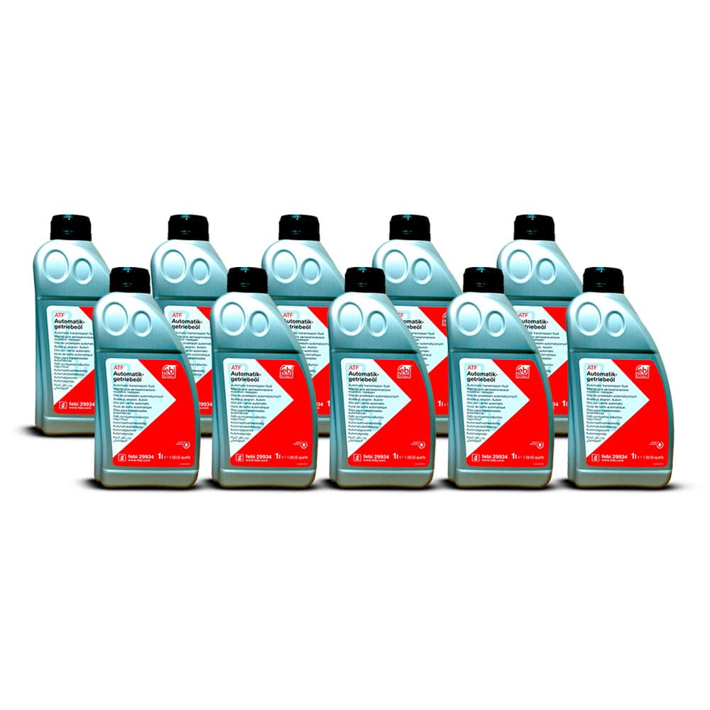 Kit 10 Litros Oleo de Cambio Automatico ATF Febi 29934 Aisin Dexron 3