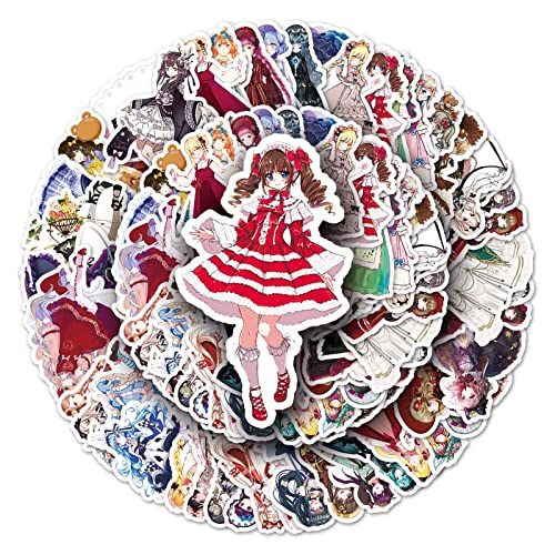 ロリータ ロリィタ ロリィタ族 ゴスロリ コスプレ 原宿 初恋 美人 美女 手帳カスタム 女子力アップ 女心 かわいい シール ステッカー (50枚Y)のサムネイル