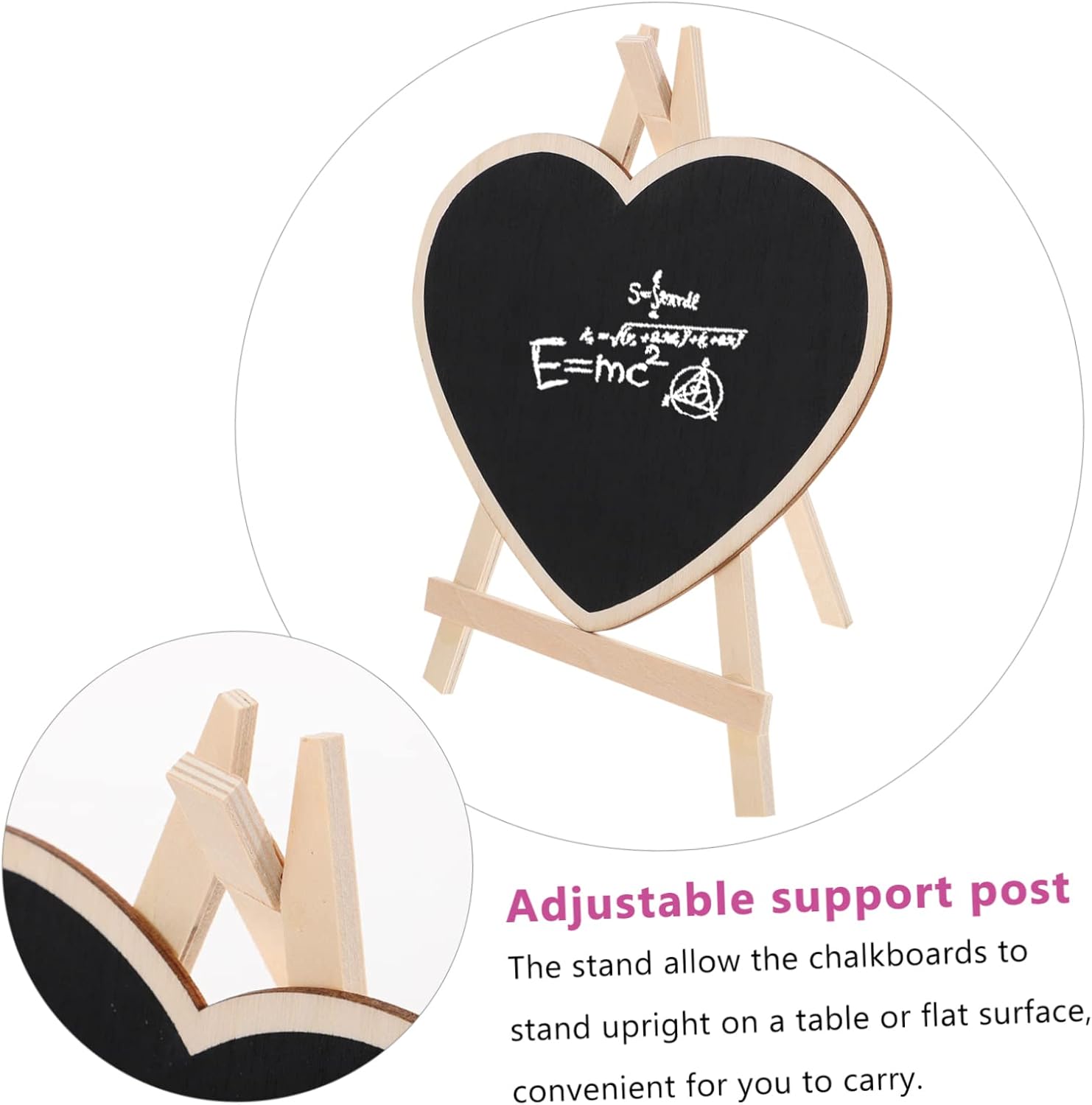 KICHOUSE 5pcs Mini Chalkboards Small Chalkboard Sign for Home Office Wedding Decor