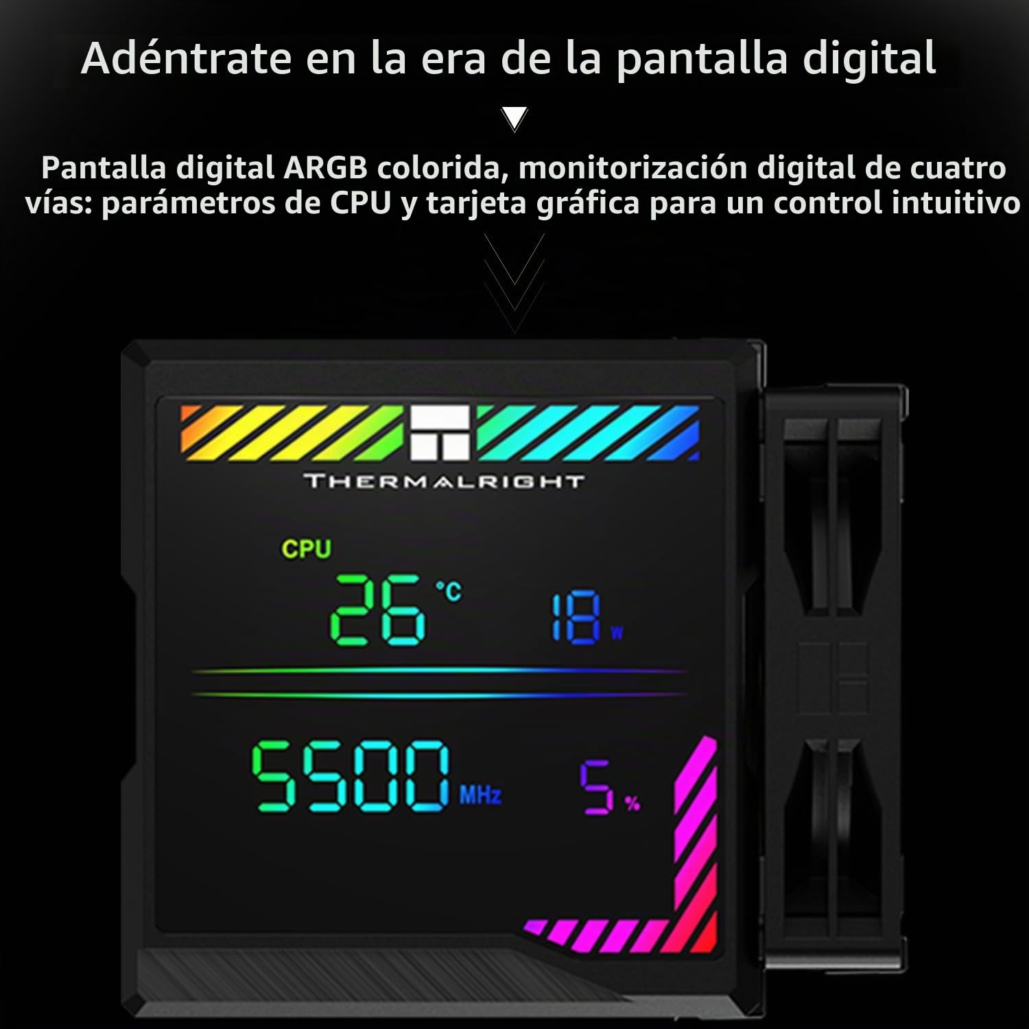 Thermalright TR Peerless Assassin 140 Digital Black CPU Cooler Air con 6 tubos de calor, cubierta magnética, doble torre y ventilador, para AM4/AM5 e Intel lga1700/1851/1200/2011