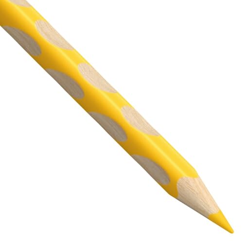 Image of STABILO EASYcolors Colouring Pencils for Left-Handers Comfortable Grip with Sharpener - Assorted Colours (Wallet of 12)
