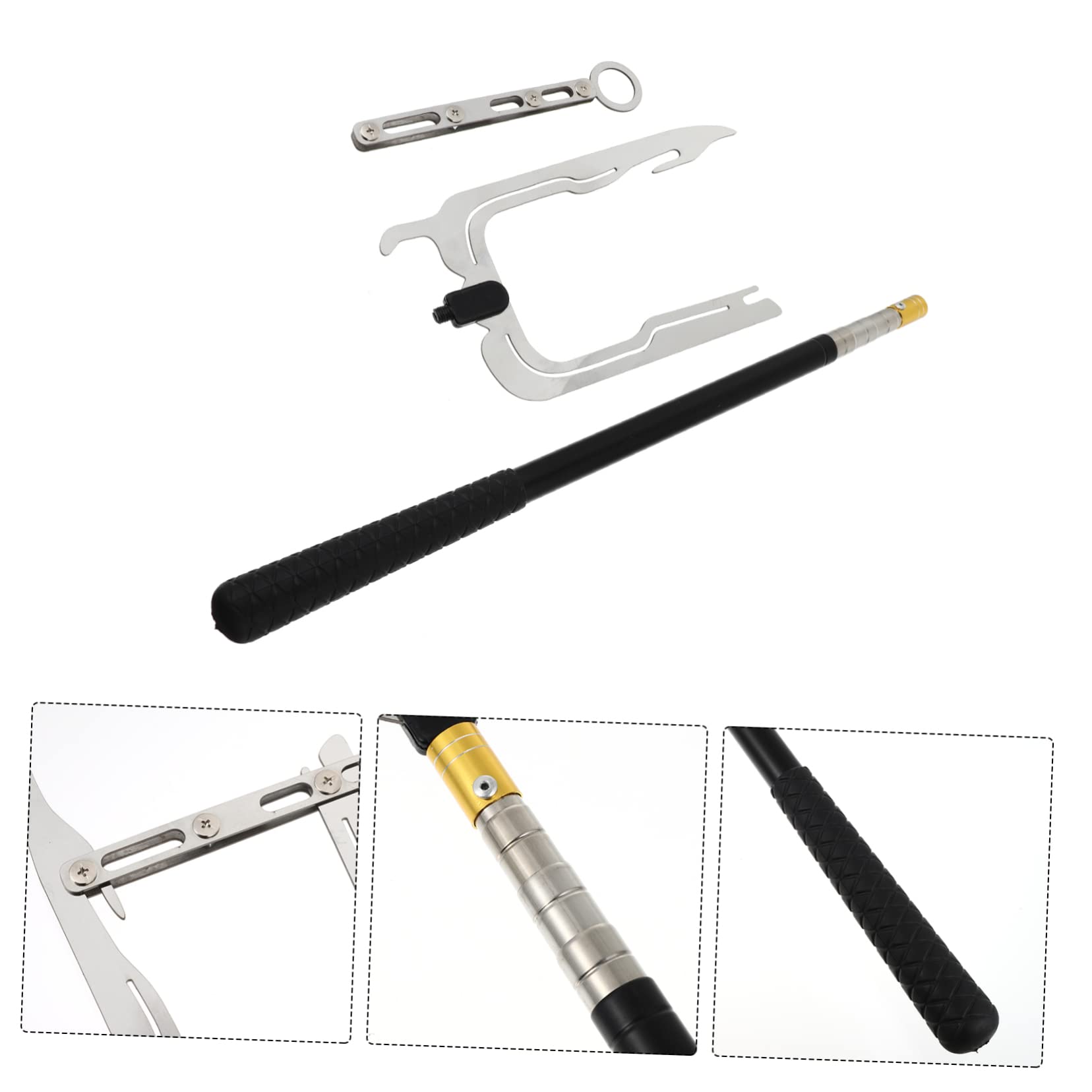 BESPORTBLE 3 Set Marinaio Gancio per Barche Asta telescopica per Gancio Legare Il Gancio della Corda Accessori per pontoni Gancio per banchina estrattore di Barche Leggero Allacciare