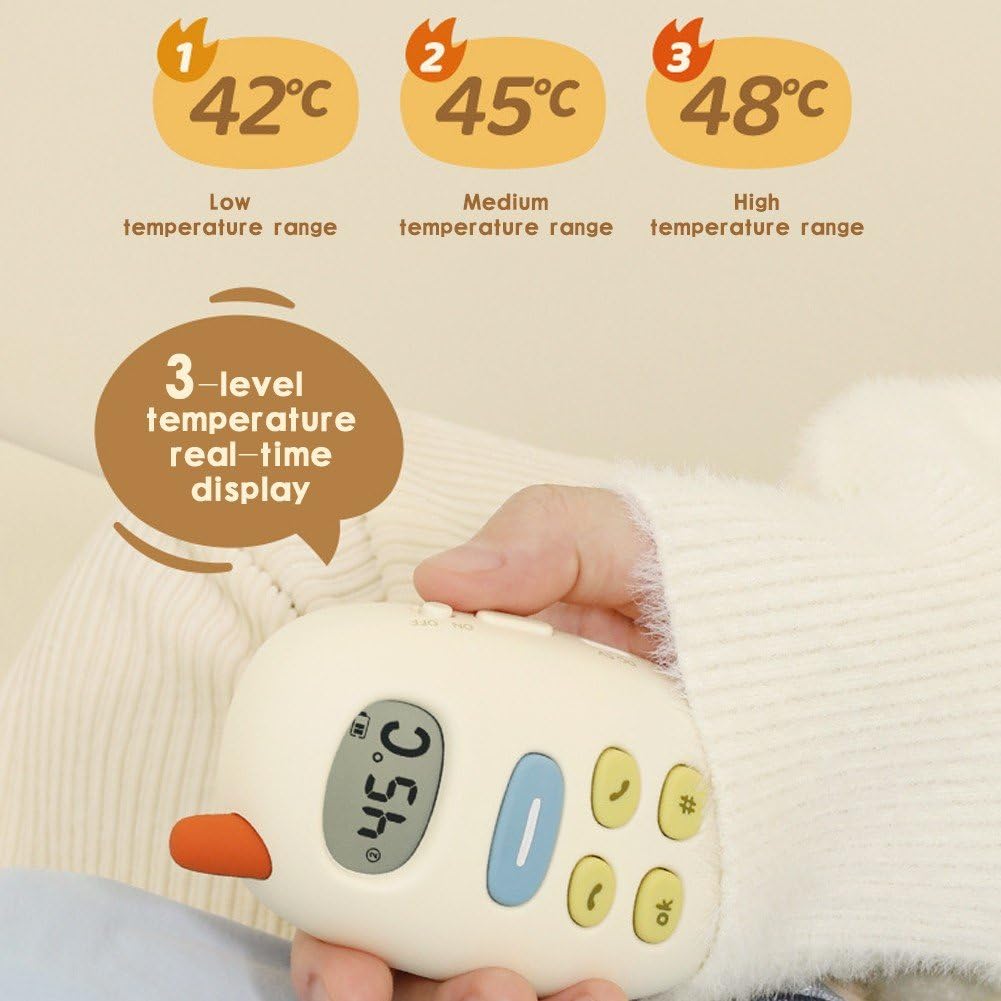 Mini ogrzewacz do rąk, akumulator, dwustronne ogrzewanie, elektryczny ogrzewacz do rąk, USB wielokrotnego użytku, do użytku na zewnątrz, narciarstwa, golfa