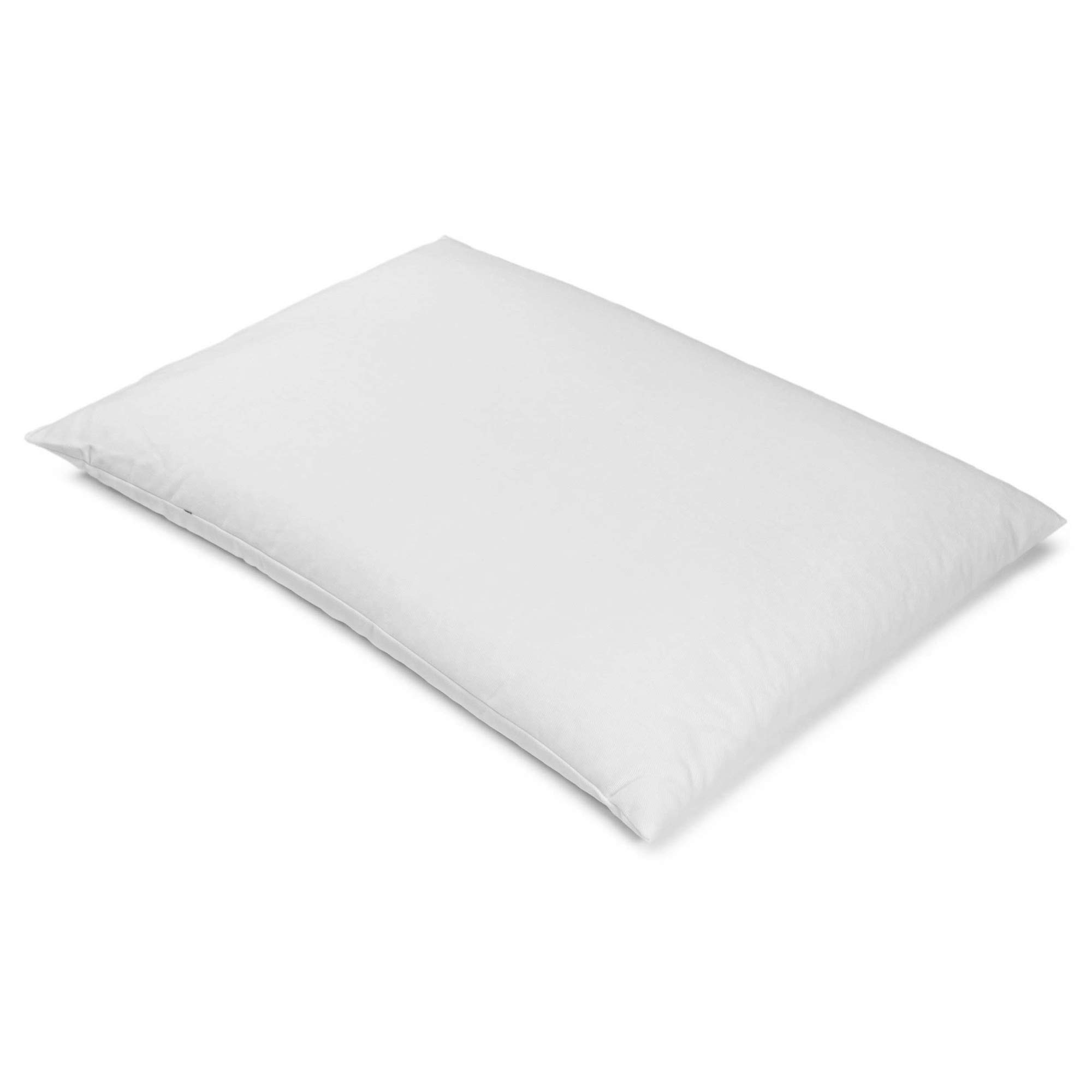 Giraffenland Cuscino di grano saraceno bio 40x60cm, cotone spigato bianco, con involucri di grano saraceno bio. Direttamente Riempimento