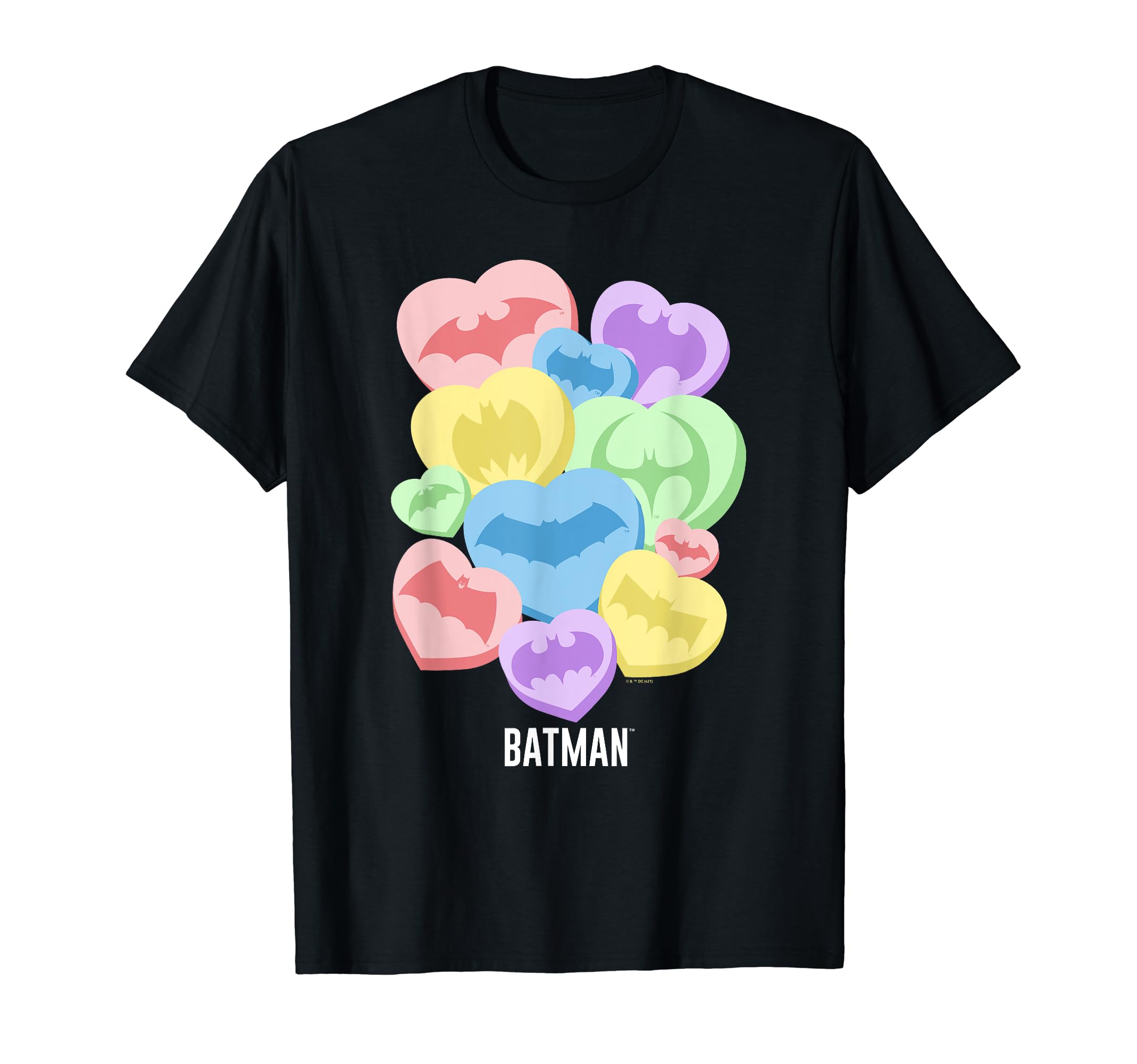 DC ComicsBatman Valentine's Day Batman Candy Hearts T-Shirt