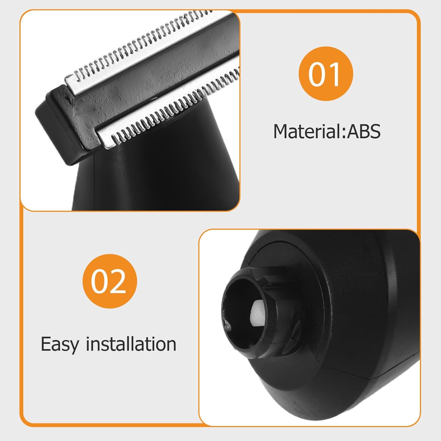 Cabilock Electric Trimmer Head Attachment Replacement for Body Shaver Razor Head Precise Grooming Compatible with Electric Shavers for Men’s Hair Removal
