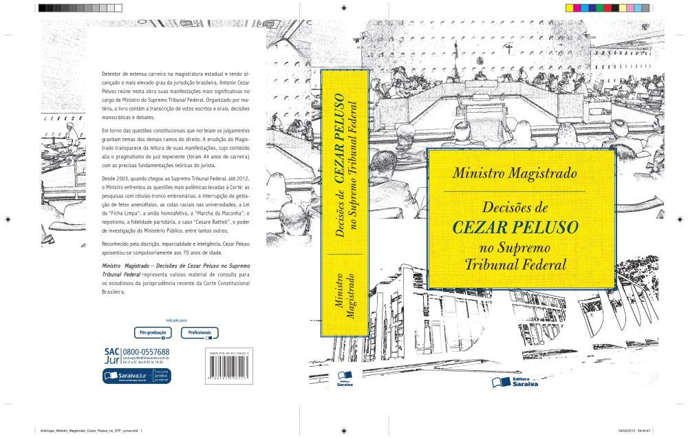 Capa de Ministro magistrado: Decisões de Cezar Peluso no Supremo Tribunal Federal - 1ª edição de 2013