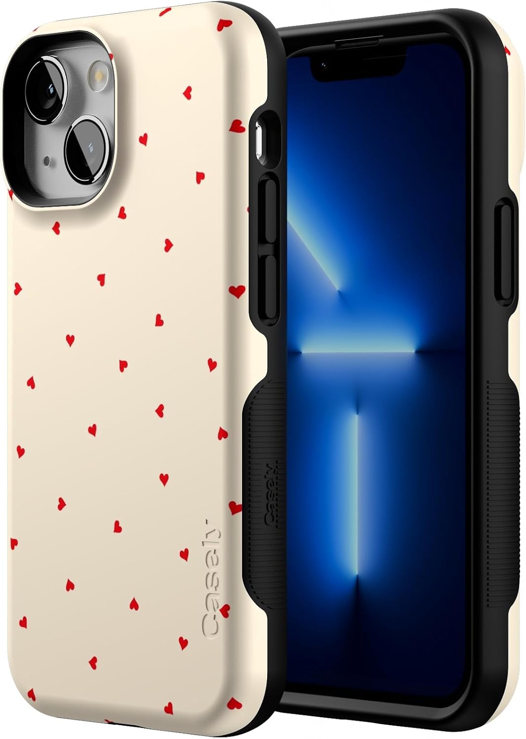 Casely iPhone 13 Mini Case | Be Mine | Tiny Hearts | Bold Protective Design | Compatible with MagSafe