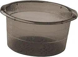 oshhni Bacia para escalda-pés, portátil, conveniente, versátil com alças, banheira para imersão de pés, banheira para massagem em casa, Preto