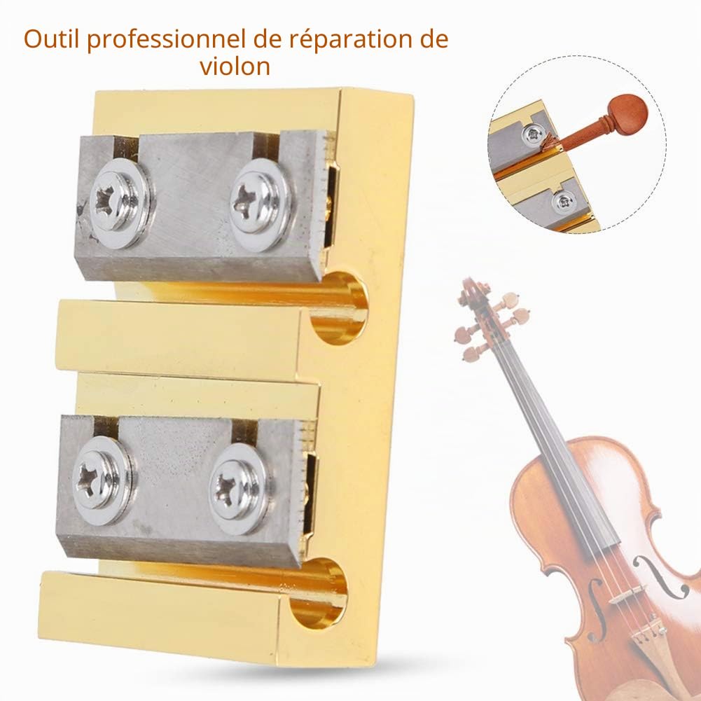 Violin Peg Shaver Outils de fabrication de violon pour violon de taille 3/4-4/4 Chevilles Pour Violon