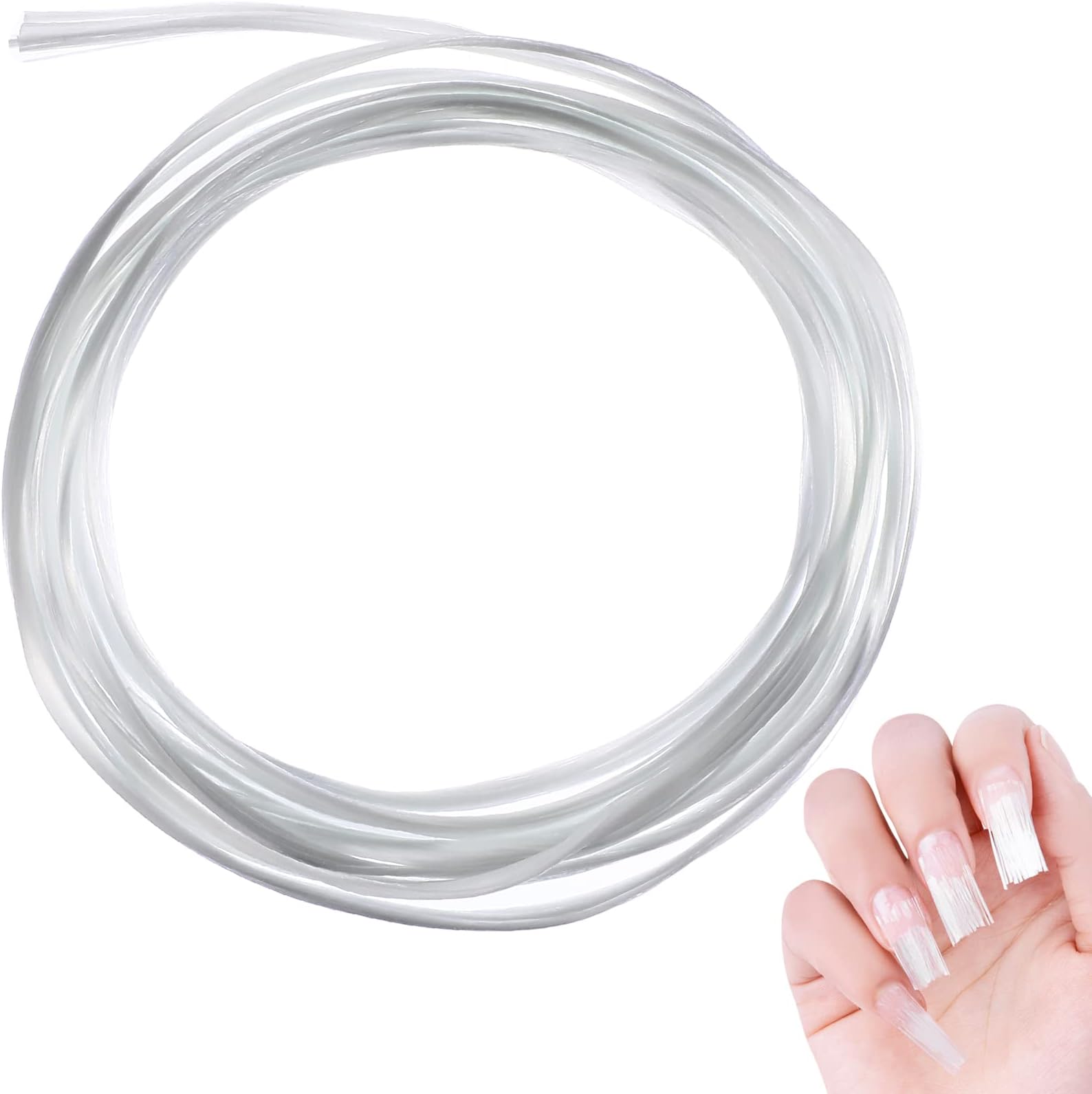 Lurrose False Nail Extension Fiber DIY Fiberglass Nail Nail Art Makeup Supplies for Home Salon