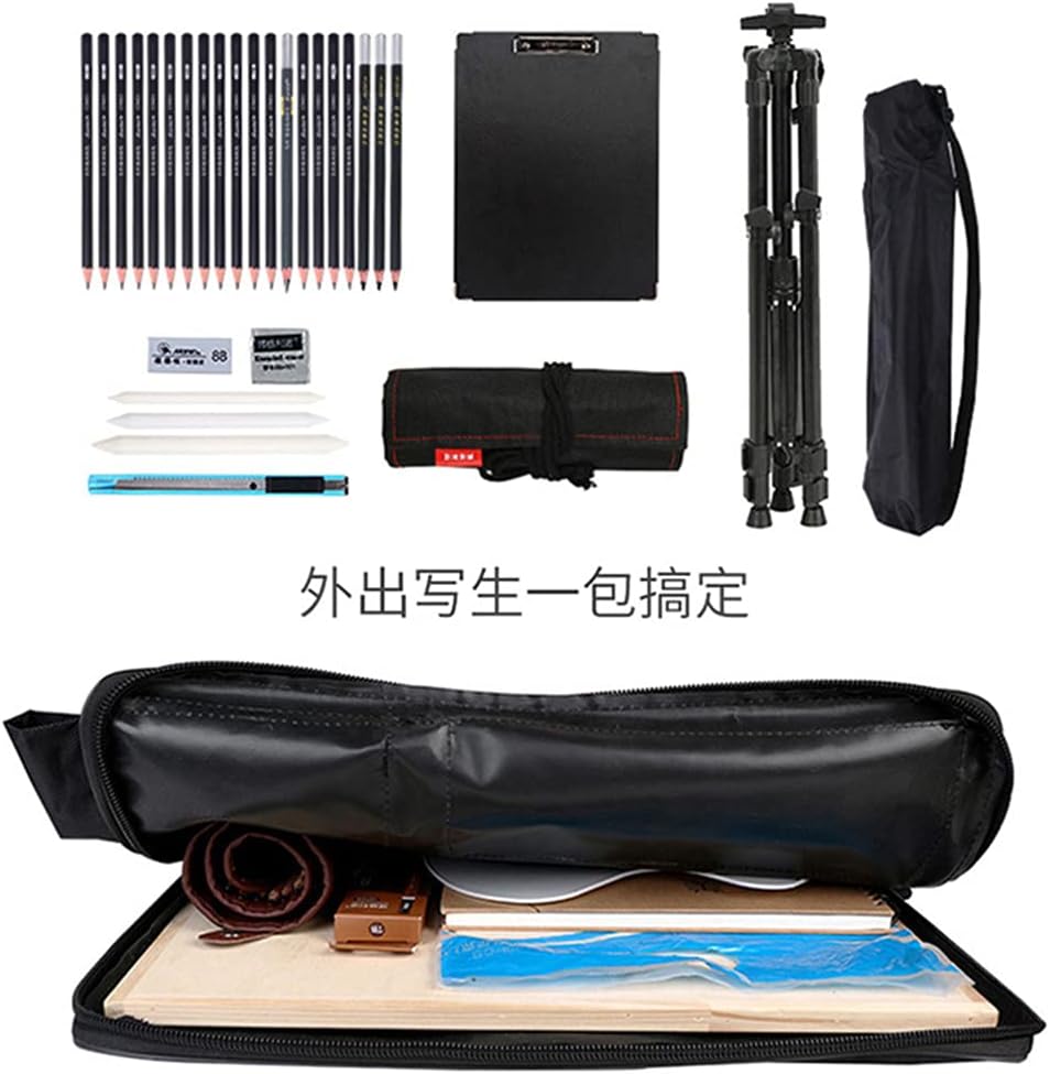 Artist Bag Canvas Artist Portfolio Case Carry Backpack Colorized Sketch Board for Art Supplies Storage and Traveling Size (H66L50cm)