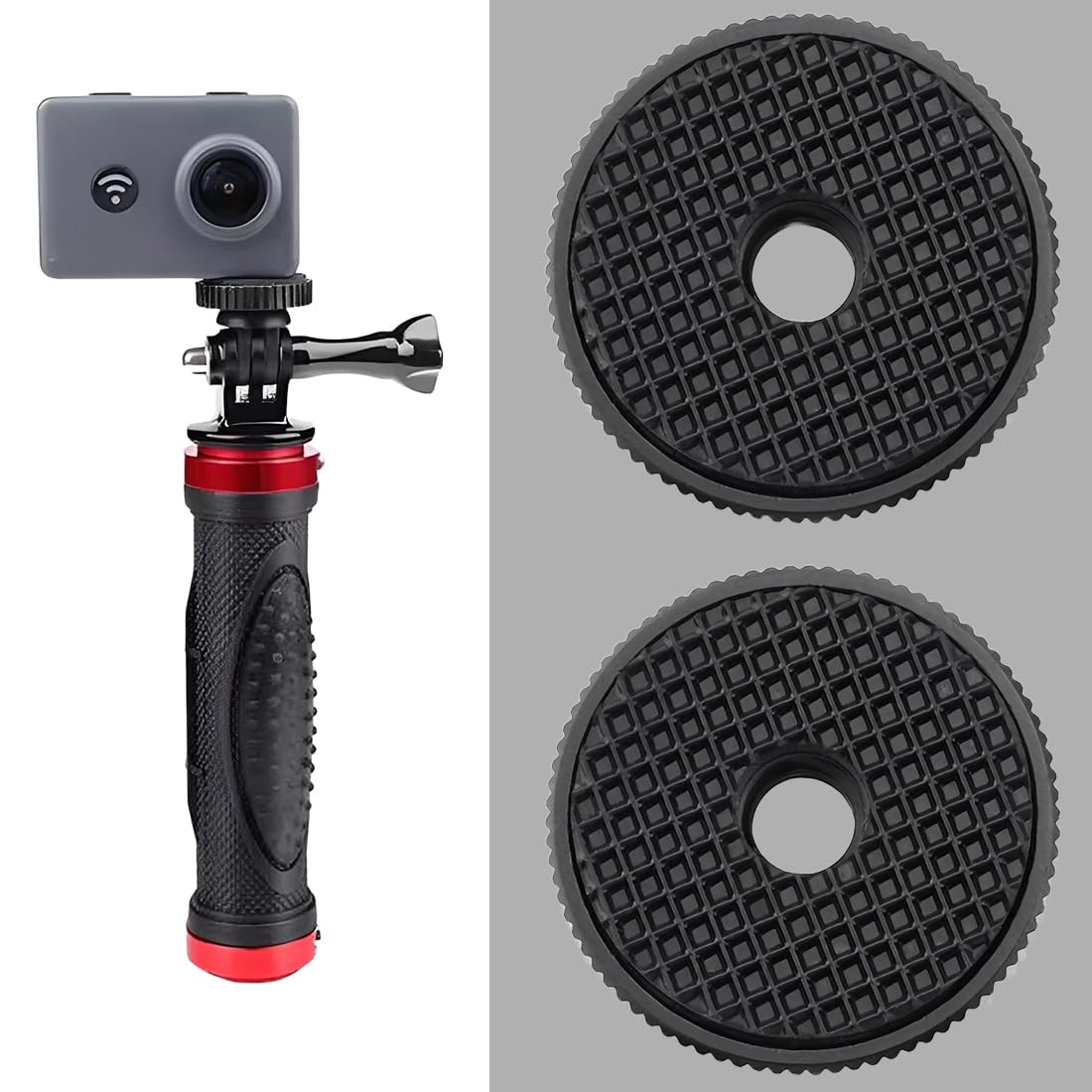 4 Pezzi 1/4" Macchina Fotografica In Rotella Del Pollice Femmina, 26x6.5mm, Dado Bloccaggio Della Macchina Fotografica Adattatore Per Macchina Fotografica Al Microfono Treppiede Collegamento