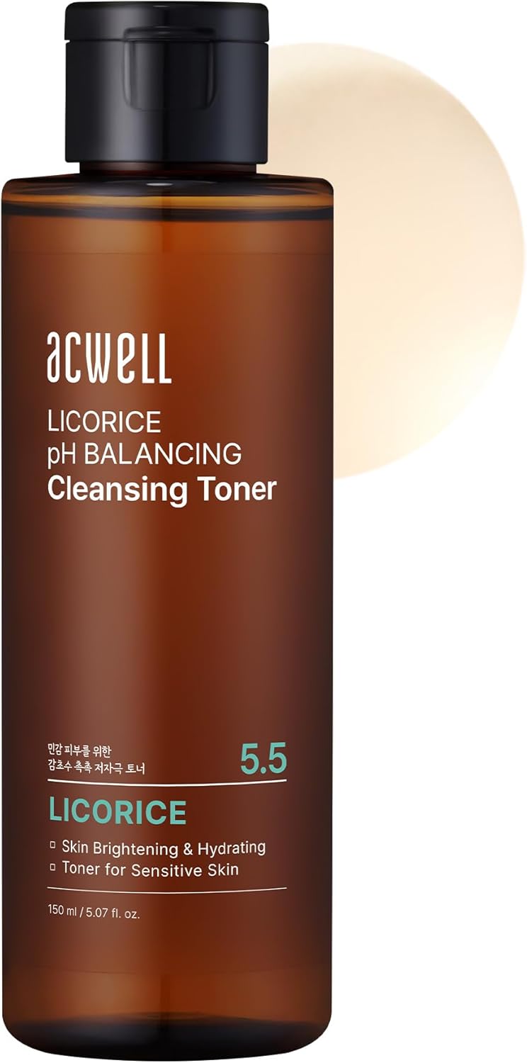 [ACWELL] 5.5 Licorice PH Balancing Cleansing Toner 5.1 Oz. Make-Up Remover