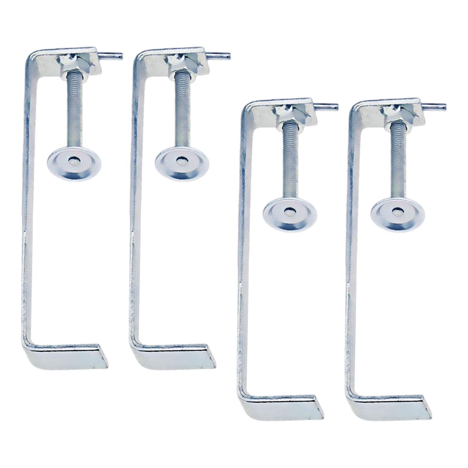 Generic 4 Pieces Bricklaying Clamps Brick Clamping Clips Hand Tools,Steel Plate Clamp Holder,for Furniture Builders DIY Enthusiasts, length 20cm