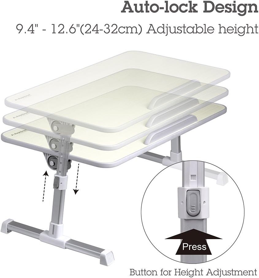 Exclusive Discount 70% Price Neetto Height Adjustable Laptop Bed Table, Portable Lap Desk with Foldable Legs, Breakfast Tray for Eating, Notebook Computer Stand for Reading Writing on Bed Couch Sofa Floor - Honeydew One-Day Sale: Up to 50% Off Neetto Height Adjustable Laptop Bed Table, Portable Lap Desk with Foldable Legs, Breakfast Tray for Eating, Notebook Computer Stand for Reading Writing on Bed Couch Sofa Floor - Honeydew