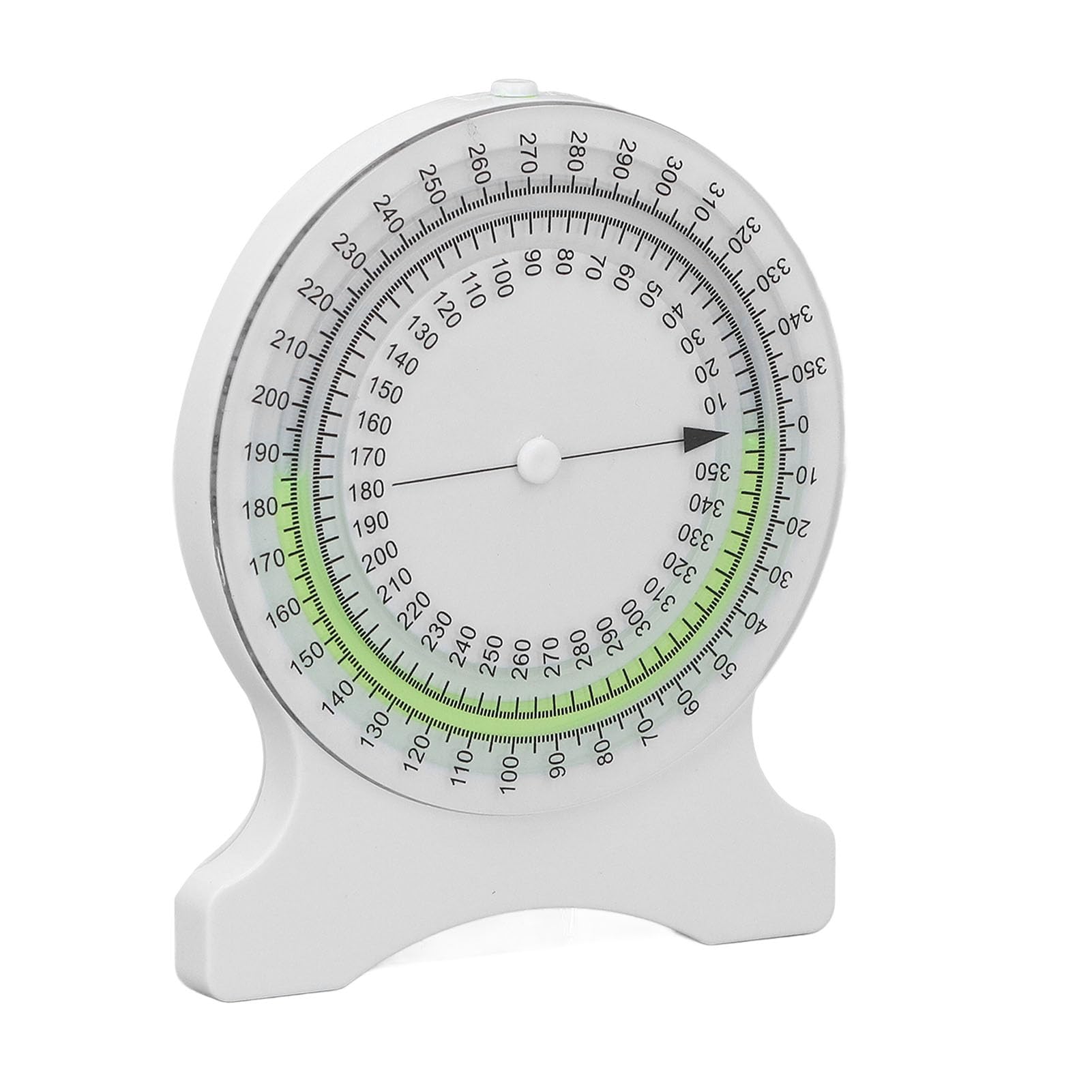 Keenso Inclinometer Scratch Bubble Movement Measure Tool for Physical Students Professionals ABS White (Green)