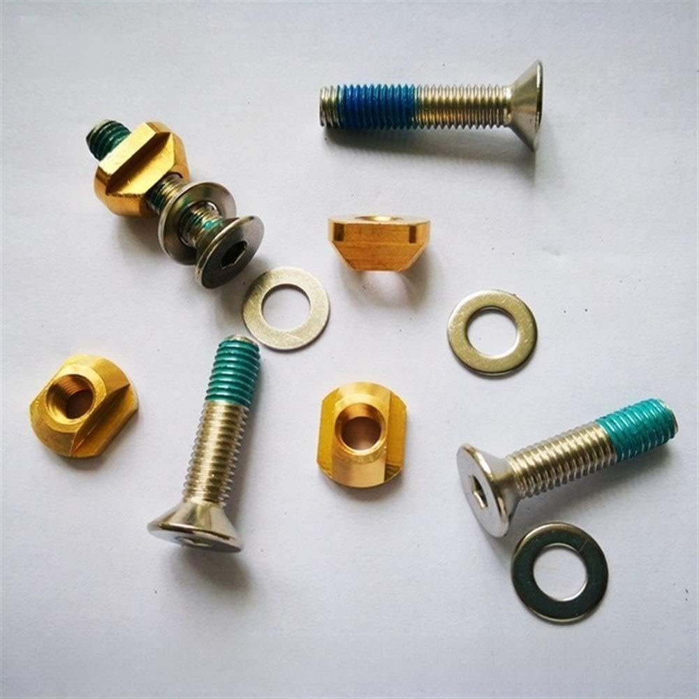 removedor de Cera para Tablas de Surf T de Cobre-Tuercas for Todas Las Pistas hidroalas, tamaño M8 / M6, Accesorio de Surf Peine de Cera para Tabla de Surf (Color : M8 Nuts and Screws)