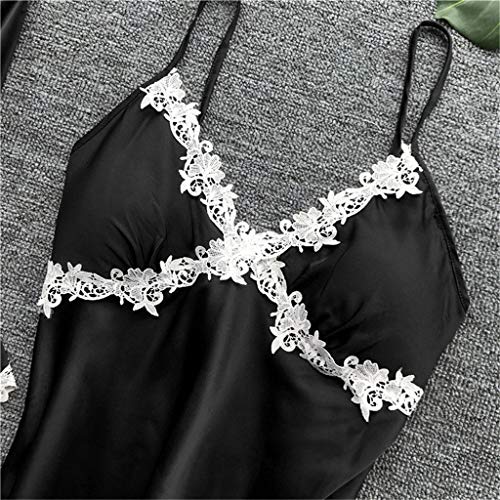 Generique-Ensemble-Pyjama-Hiver-Femme-Vetement-de-Nuit-en-Satin-a-col-en-V-Chemise-de-Nuit-Sexy-en-Satin-de-Soie-Bandouliere-reglable-Vetements-de-Nuit-Pyjama-Anneau-dacier-Sleepwear