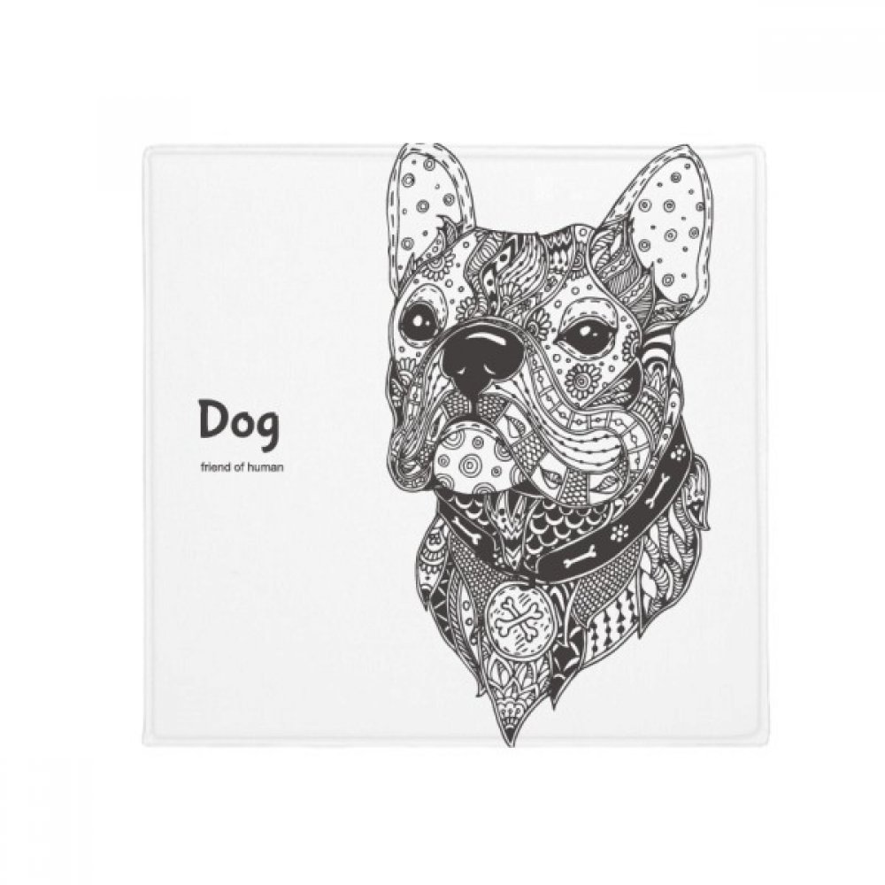 Tapis de sol antidérapant 80x80cm cadeau idéal pour les amoureux de chiens