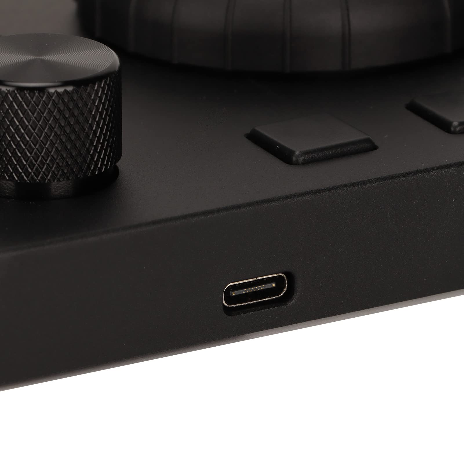 Editing Console Nera con 10 Pulsanti Personalizzabili in Lega di Alluminio, Controller Plug and Play per Montaggio Video con Barra Luminosa Regolabile, Compatibile con Premiere,