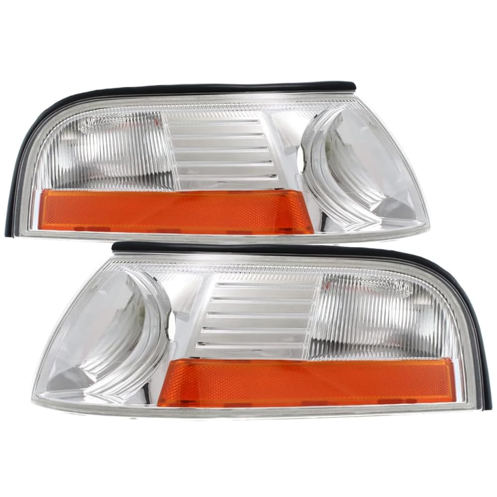 EPIC LIGHTING OE Style Halogen Signal Lights Assembly Replacement for MERCURY 03-05 GRAND MARQUIS [ FO2520171 FO2521171 3W3Z13201AA 3W3Z13200AA ] Pair
