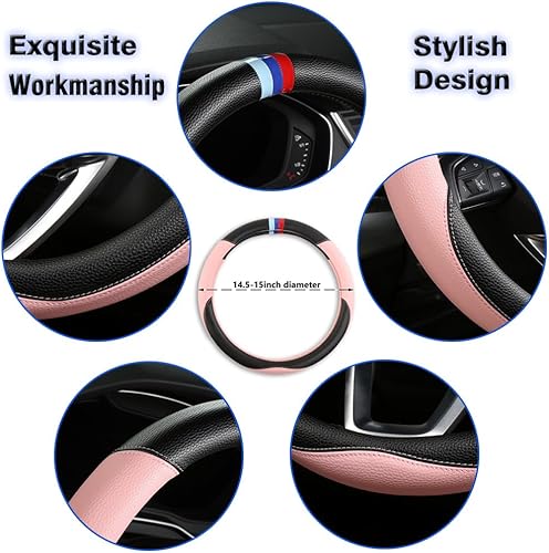 Miniatura 3 de Funda personalizada para volante de automóvil para BMW X1, X2, X3, X4, X5, X6, X7, i3, i4, i5, i8 535i 740Li 335i M3 M4 M5 Z1 Z3 Z4 Z5 (azul)