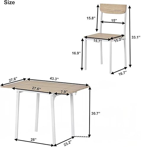 Miniatura 2 de YUNLife&Home Muebles de cocina y comedor de 5 piezas, mesa de madera de animales de dibujos animados con 4 sillas para niños pequeños, niñas, niños,