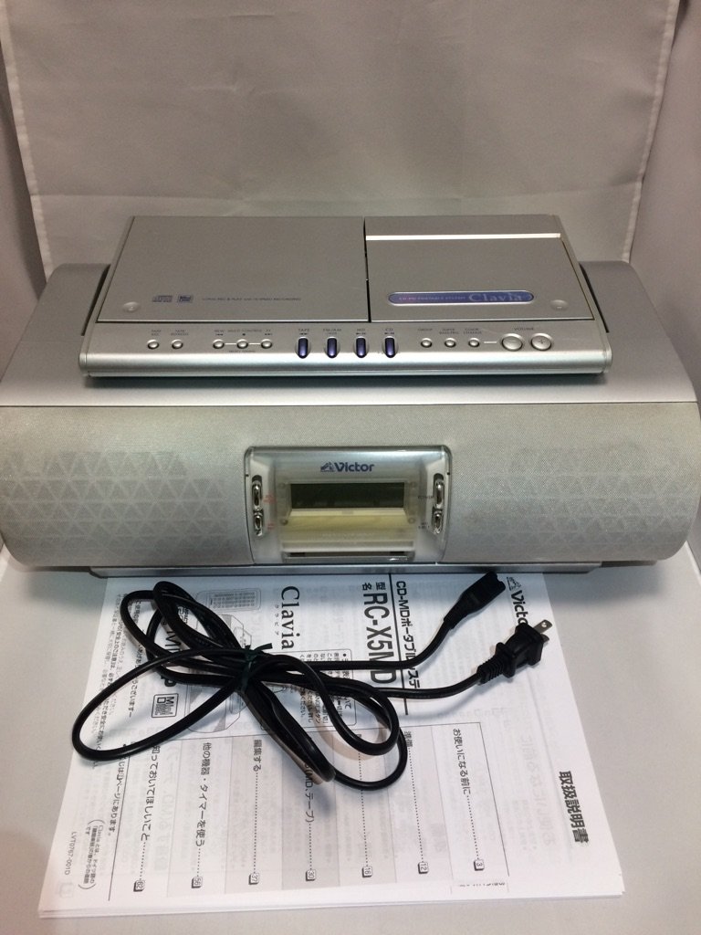 Amazon.co.jp: ビクター Victor MDLP/CD/カセット搭載ラジカセ RC-X5MD 