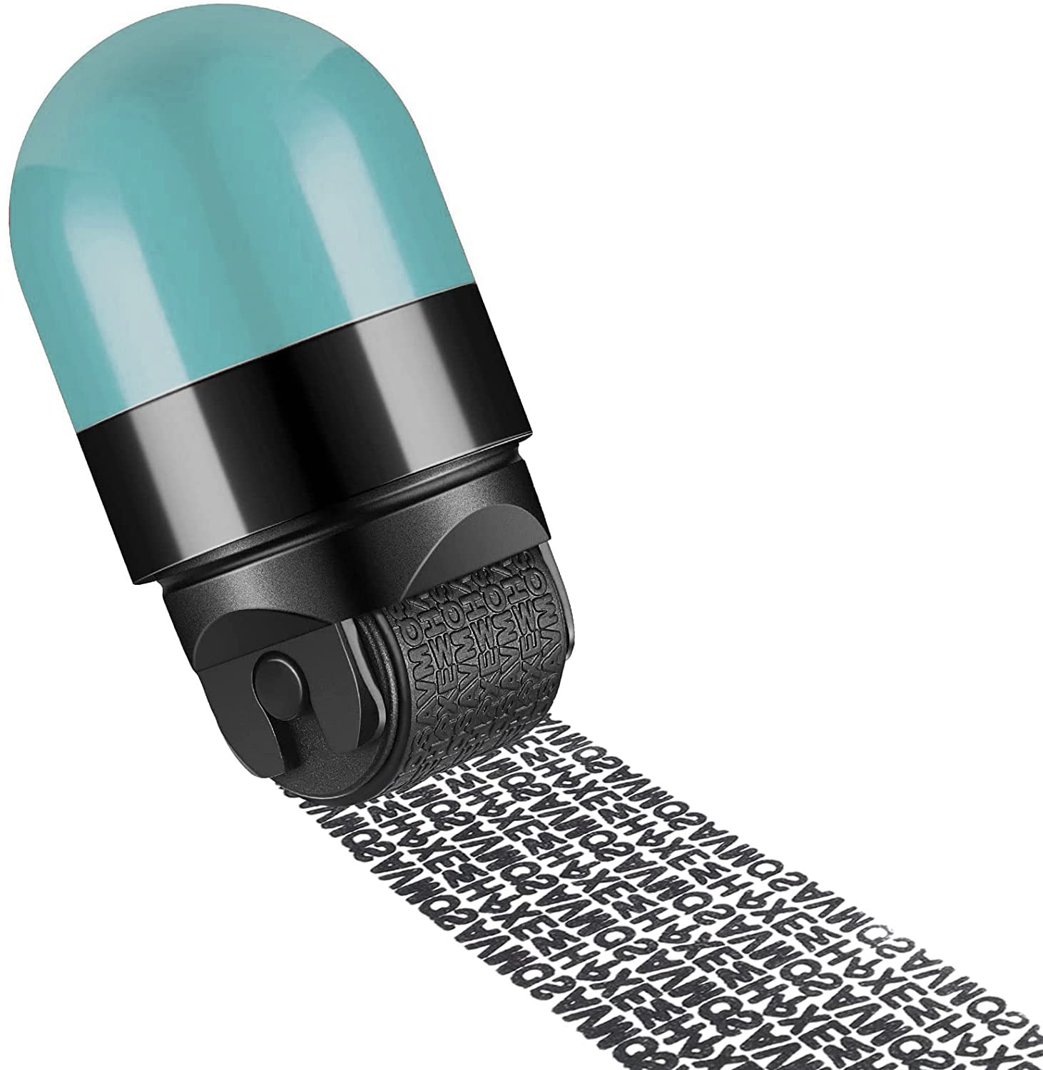 Identity Protection Roller Stamp Wide Rolling Theft Identity Prevention Stamp for Secure Confidential ID Blackout Security, Anti Theft and Privacy Safety (Light Blue)